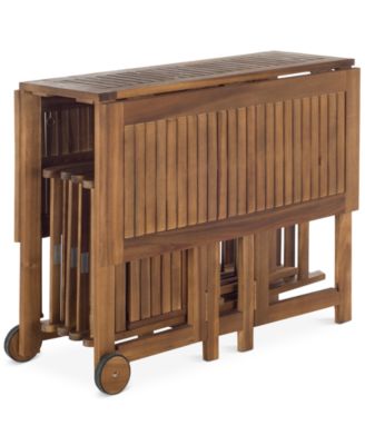 Kinsie Outdoor 5-Pc. Dining Set (1 Dining Table & 4 Chairs)