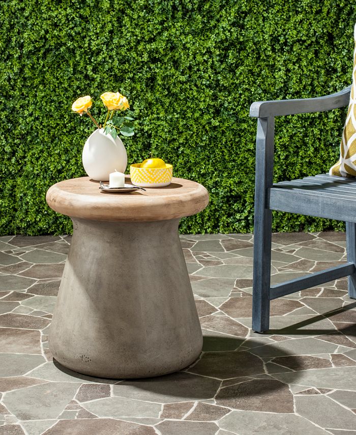 Safavieh - Morlie Outdoor Accent Table, Quick Ship