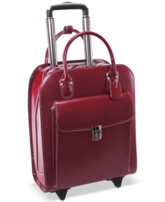 McKlein - Uptown Leather Wheeled Laptop Briefcase