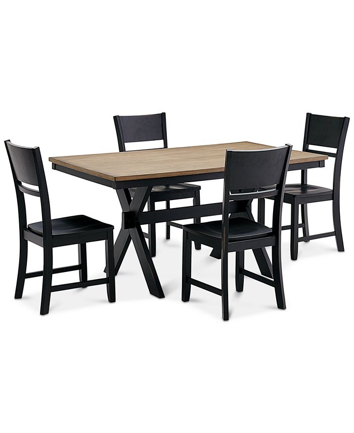 Furniture CLOSEOUT! Archer Dining Furniture, 5-Pc. Set (Dining Table ...