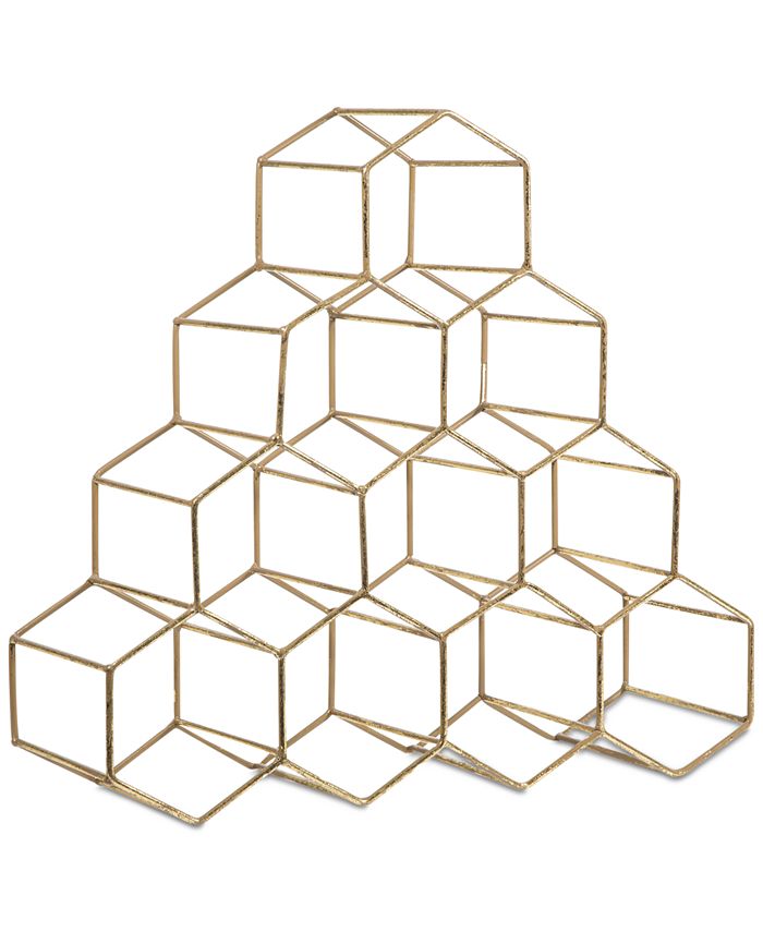 Home Essentials 18" GoldTone Wine Rack Macy's