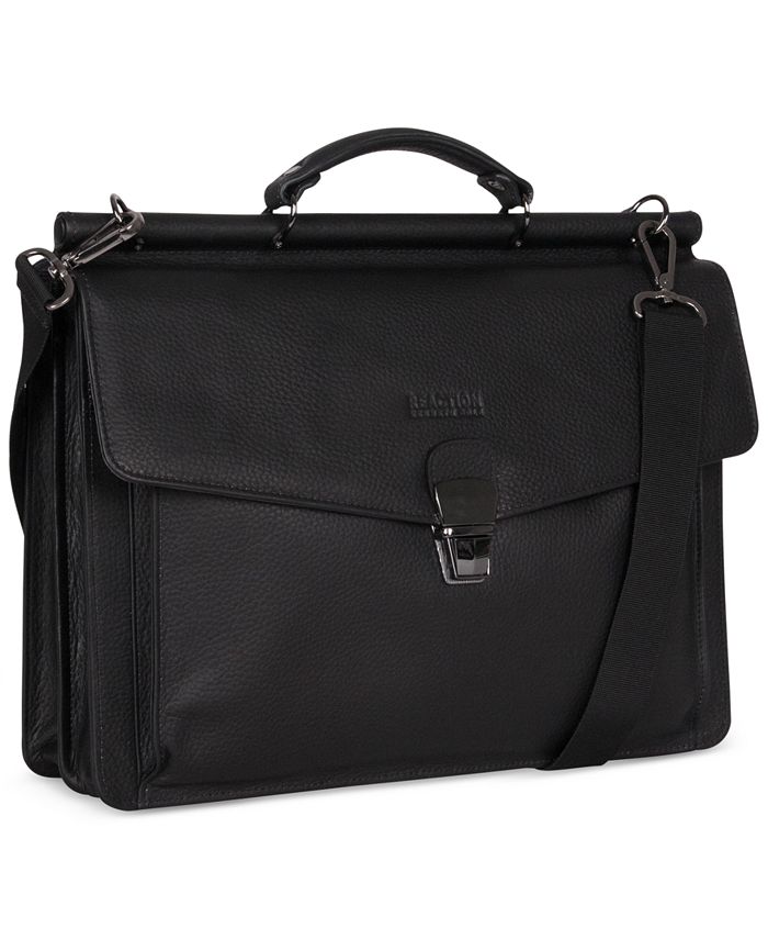 Kenneth Cole Reaction My Rod-Ern Life Leather Dual-Compartment Computer ...