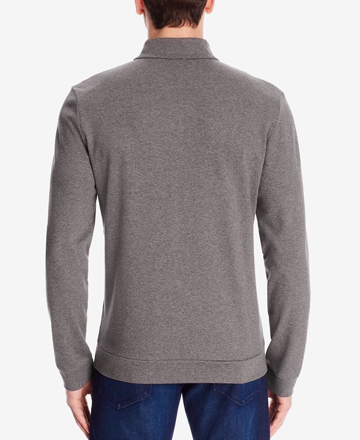 Hugo Boss BOSS Men's Birdseye Troyer Cotton Sweatshirt - Macy's