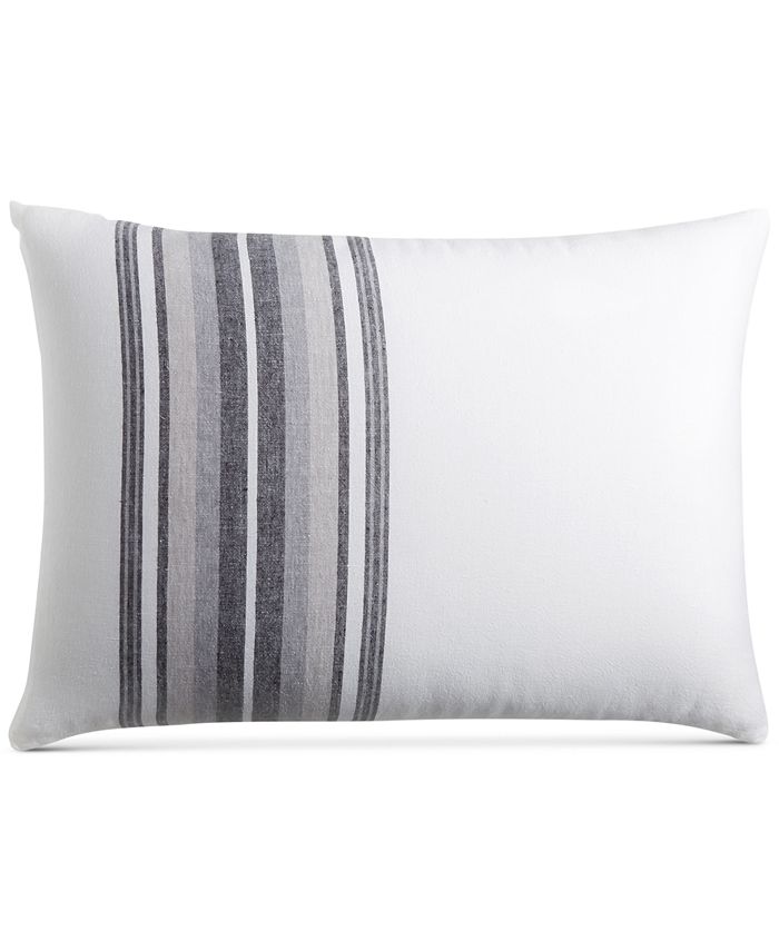 Hotel Collection CLOSEOUT! Linen Plaid Standard Sham, Created for Macy