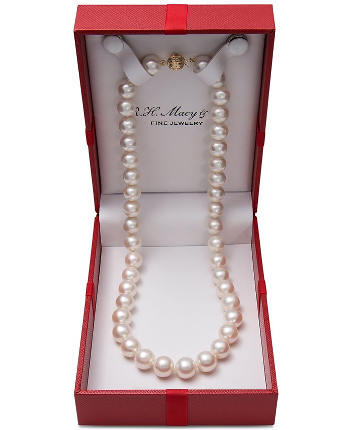 Belle de Mer Cultured Freshwater Pearl (9-1/2mm) Collar 18 Necklace - White