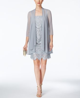 R & M Richards Lace Sheath Dress And Jacket
