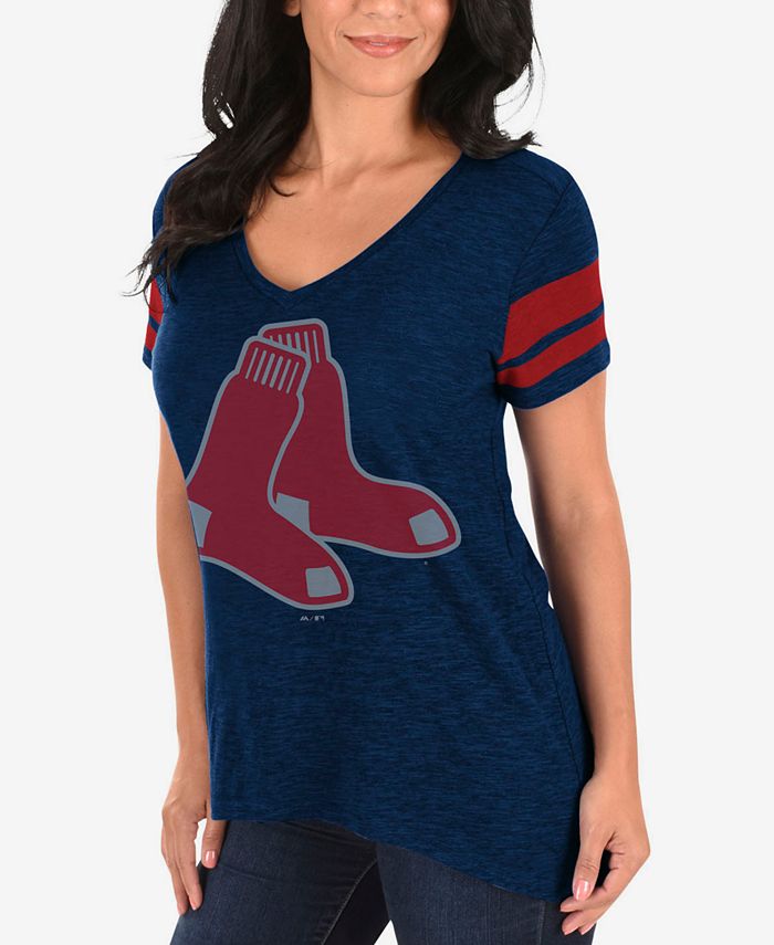 Profile Women's Boston Red Sox Check the Tape Plus Size T-Shirt