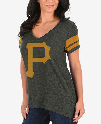 Profile Women's Pittsburgh Pirates Check the Tape Plus Size T-Shirt