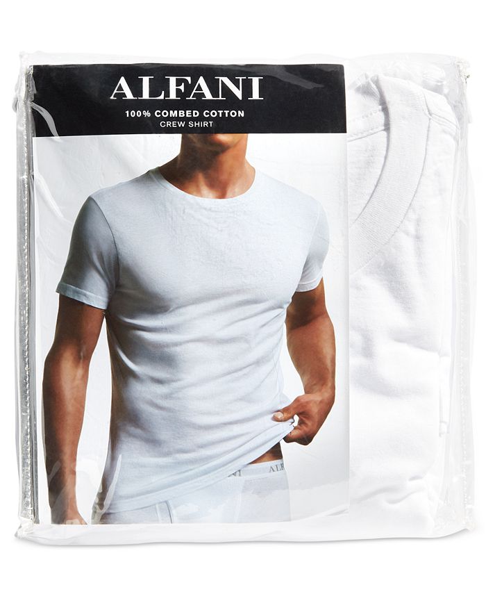Alfani Men's Tagless 7 Pack Crew Neck Undershirts - Macy's