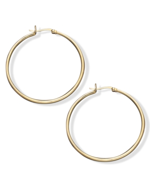 image of Giani Bernini Large Hoop Earrings in 18k Gold Over Sterling Silver, 1.5