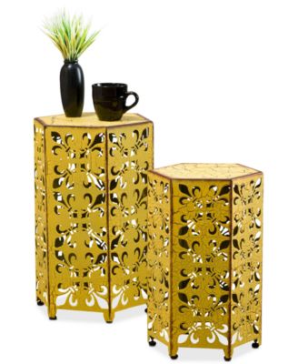 Noble House - Moren Iron Accent Table, Quick Ship