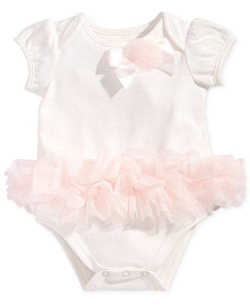 First Impressions Baby Girls Tulle Tutu Bodysuit Created For
