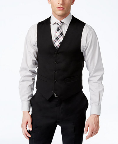 Tommy Hilfiger Solid Classic-Fit Vest - Suits & Tuxedos - Men - Macy's