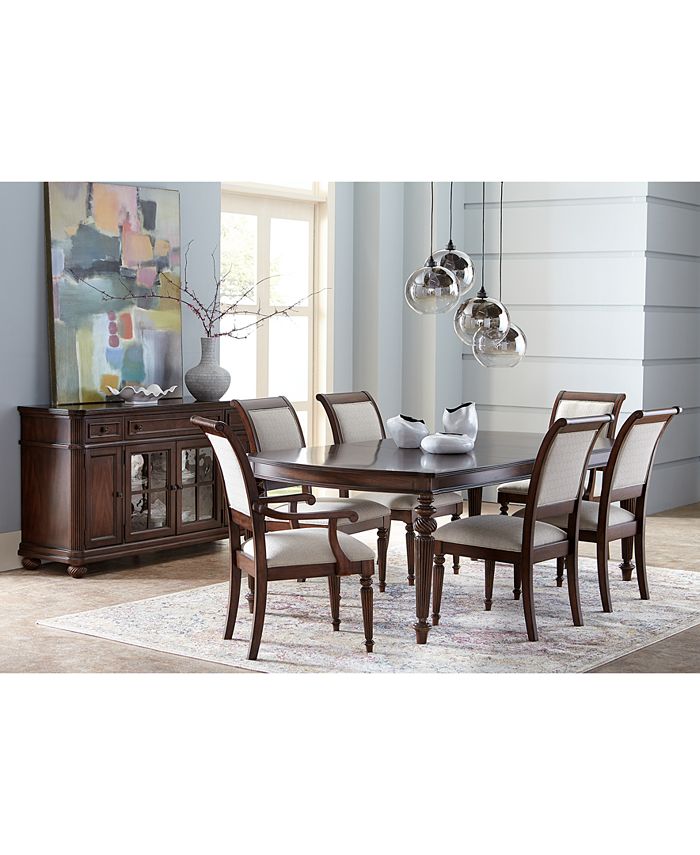 Furniture Syrah Dining Furniture, 7Pc. Set (Dining Table, 4 Side