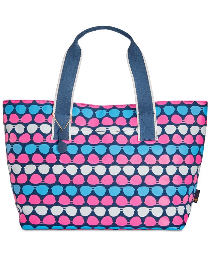Macy's Large Twill Printed Beach Tote Macy's