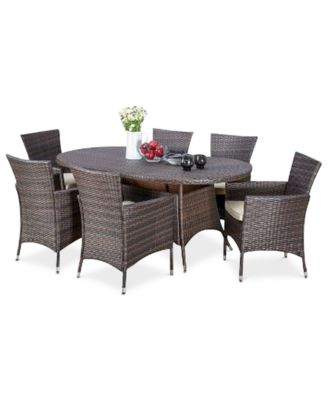 Furniture - Chiese 7-Pc. Dining Set, Quick Ship