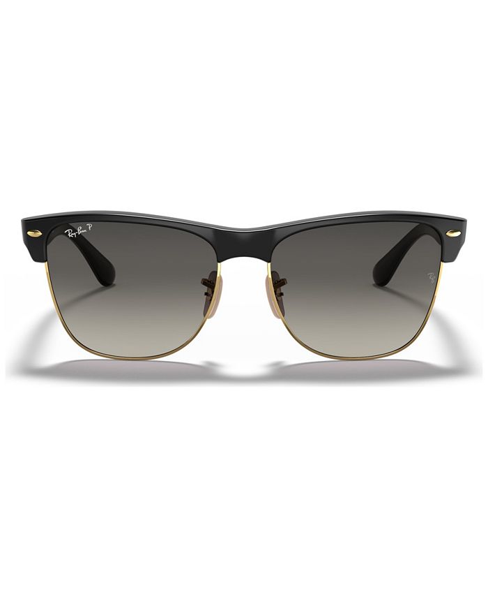 Ray-Ban Polarized Sunglasses , RB4175 CLUBMASTER OVERSIZED - Macy's