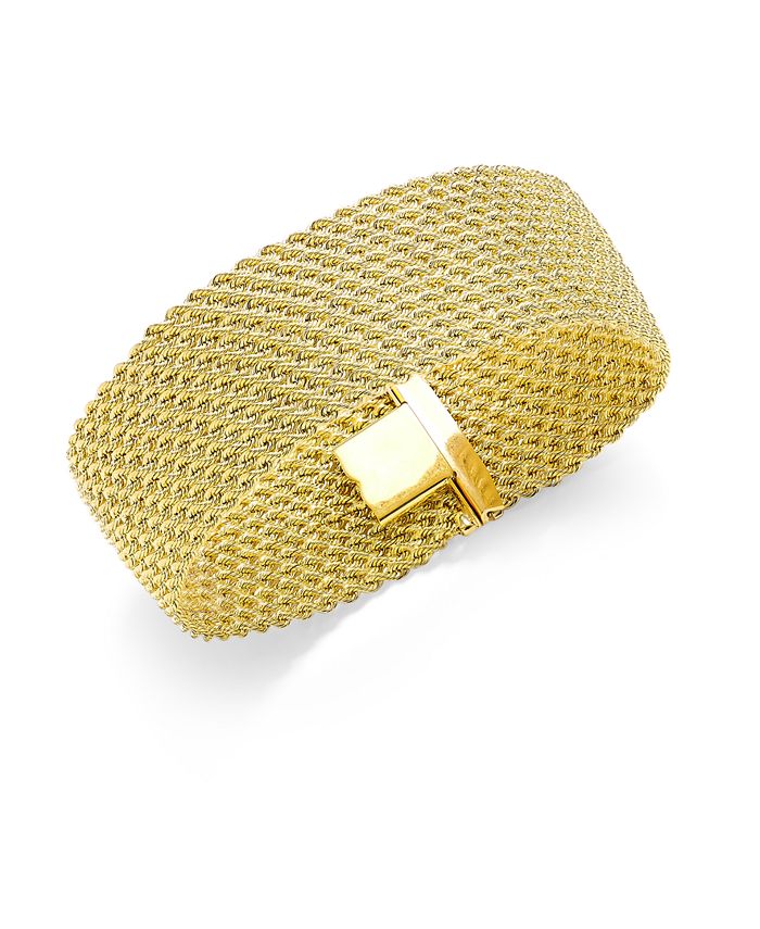 Italian Gold - "El Dorado" Link Bracelet in 14k Gold