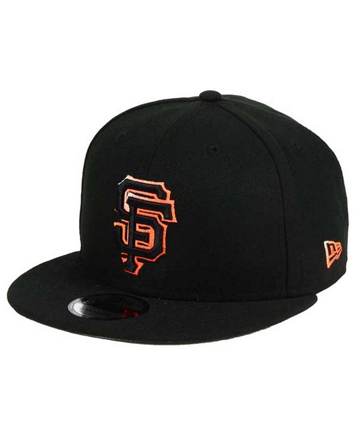 Casquette New Era San Francisco Giants 9Fifty – Snapback Noir Et Orange – Taille Adulte Unique