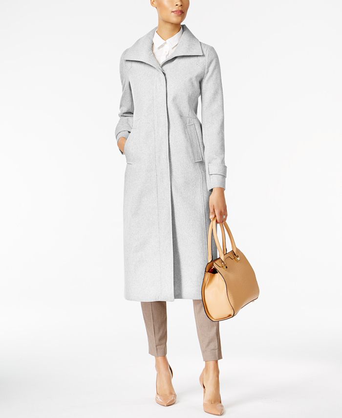 Jones New York Stand Collar Wool Maxi Coat Macy s