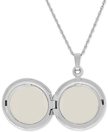 Macy's - Compass Locket Necklace in Sterling Silver