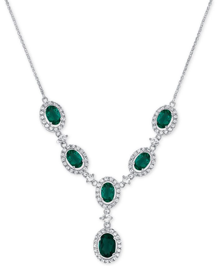 Macy's Lab-Created Emerald (2-3/4 ct. t.w.) and White Sapphire (1-1/2 ...