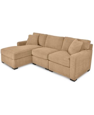 Radley 3-Pc. Fabric Chaise Sectional Sofa