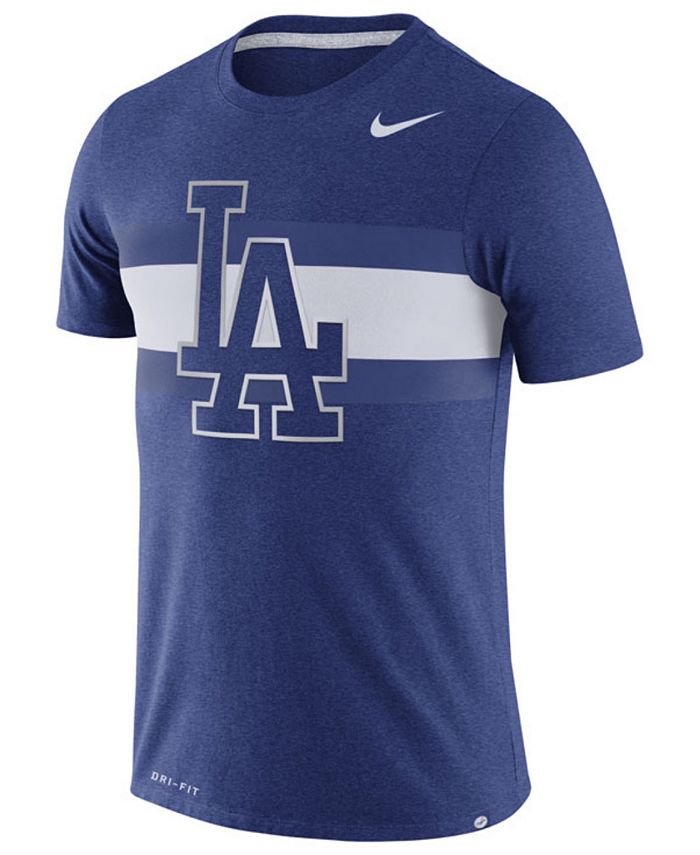 Nike Men's Los Angeles Dodgers Dri-Blend Stripes T-Shirt - Macy's