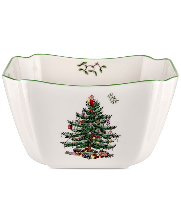 Spode Christmas Tree Small Square Bowl Macy's