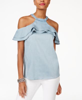 INC International Concepts - Cold-Shoulder Top