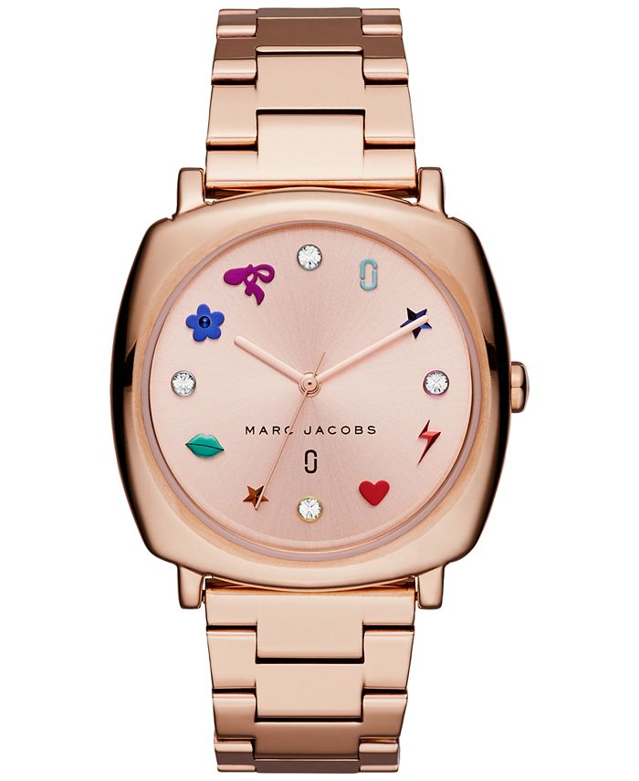 Marc Jacobs Mandy Gold Dial Gold Steel Strap Watch for Women - MJ3549