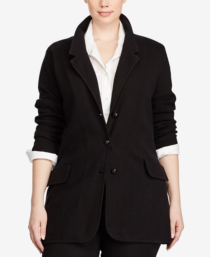 Lauren Ralph Lauren Plus Size Sweater Blazer & Reviews - Jackets ...