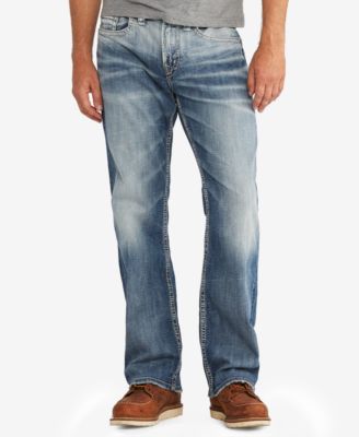 mens bootcut silver jeans