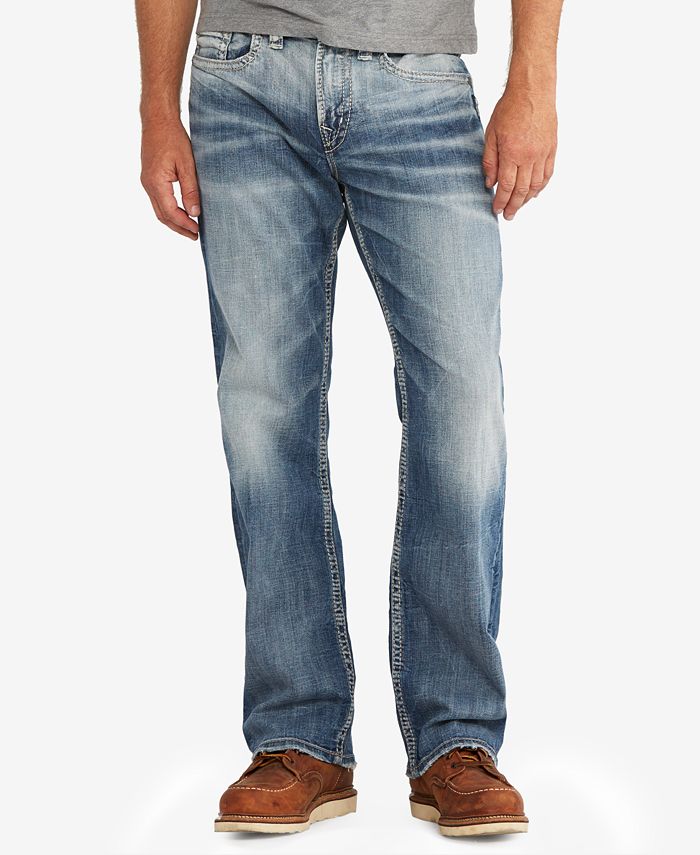 Silver Jeans Co. Men's Craig Easy Fit Bootcut Stretch Jeans - Macy's