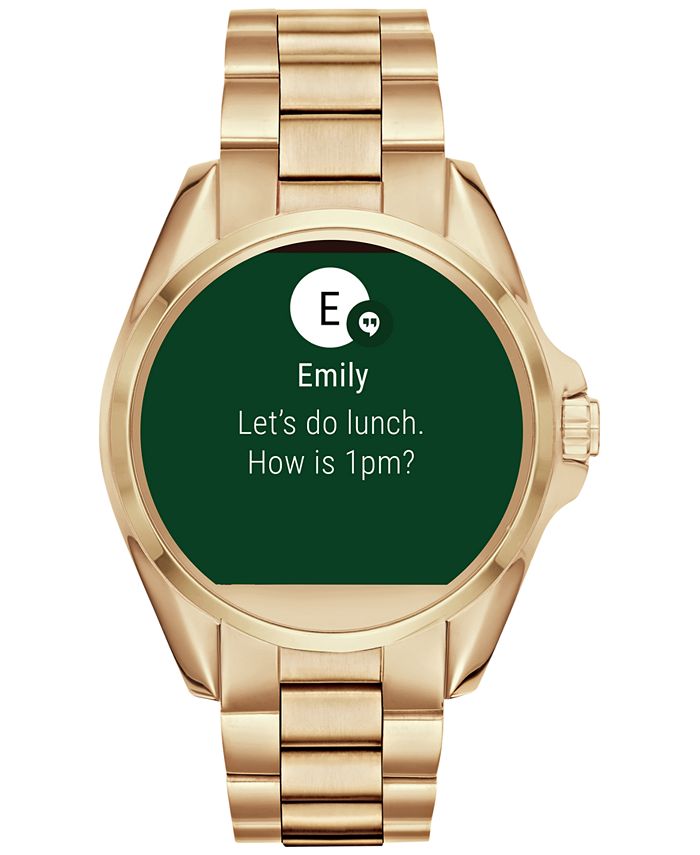 mk bradshaw smartwatch gold