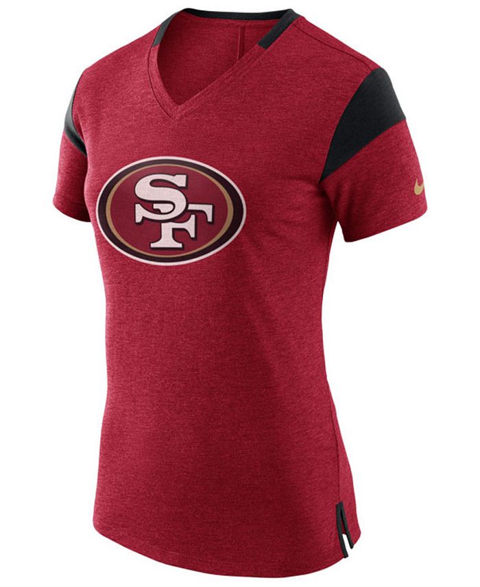 Nike Women's San Francisco 49ers Fan V-Top T-Shirt - Macy's