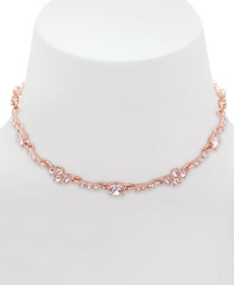 Givenchy - Rose Gold-Tone Crystal Choker Necklace