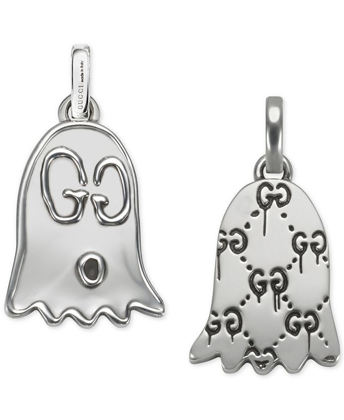 Gucci Men's Gucci Ghost Sterling Silver Pendant Necklace - Macy's