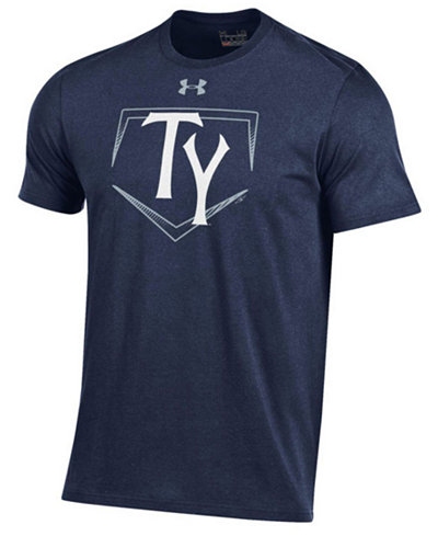 Under Armour Men's Tampa Yankees At Home Logo Charged Cotton T-Shirt
