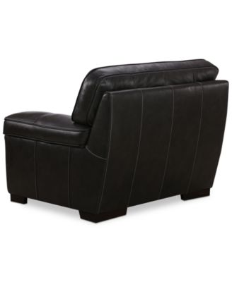 Myars 47" Leather Chair, Created for Macy's