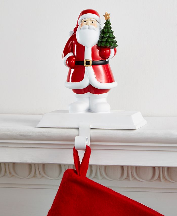 Holiday Lane Santa With Tree Stocking Holder, Created for Macy's Macy's