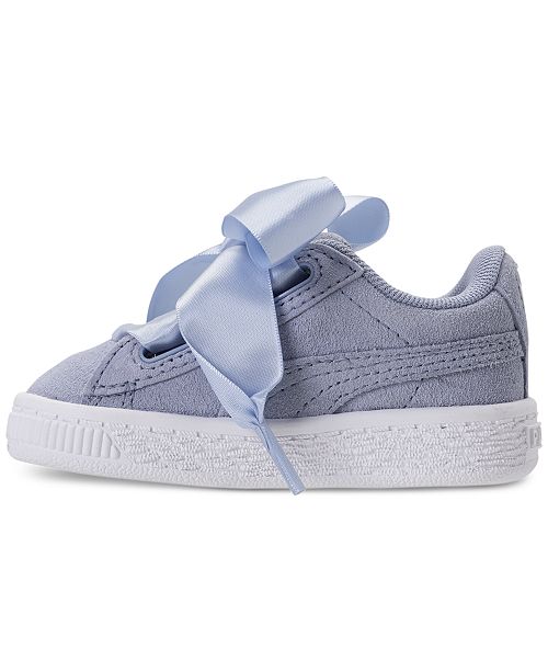 Puma Toddler Girls' Suede Heart Casual Sneakers from ...