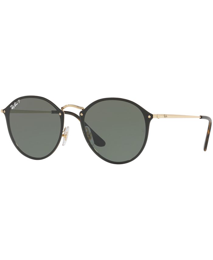 Ray-Ban Polarized Polarized Sunglasses , RB3574N BLAZE ROUND & Reviews -  Sunglasses by Sunglass Hut - Handbags & Accessories - Macy's