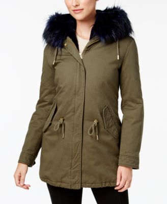 Laundry by Shelli Segal - Faux-Fur-Trim Parka