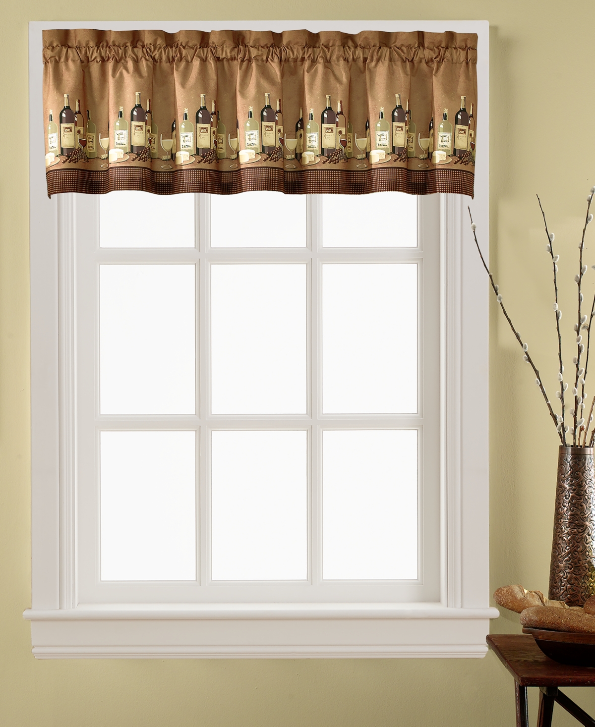 Chf Wines Window Tier Valance Sets In Multi