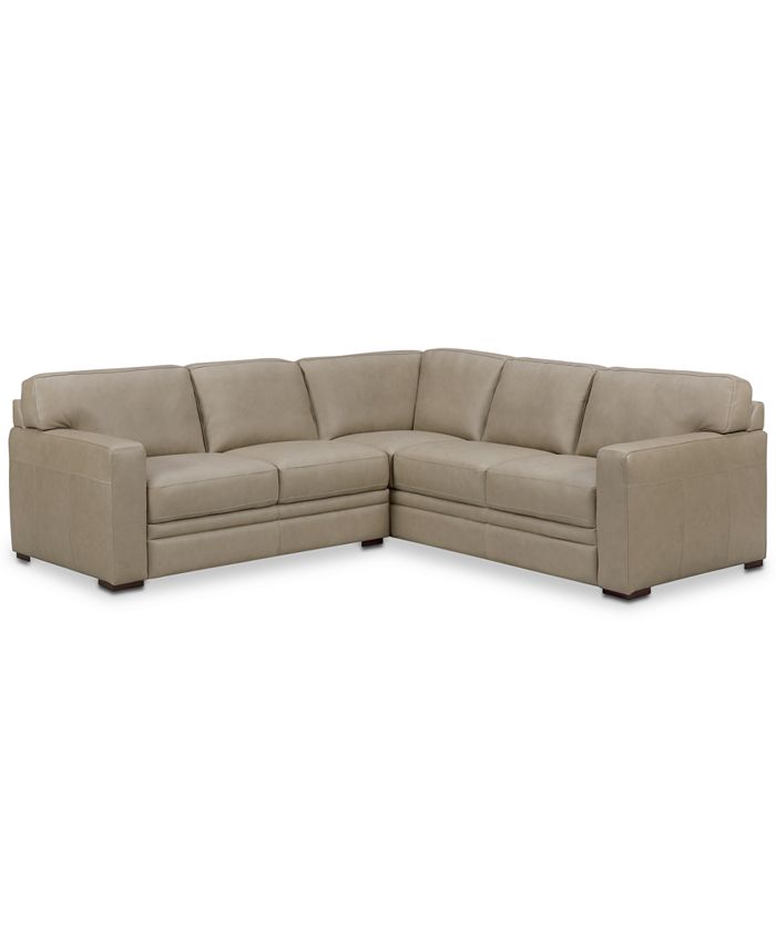 Furniture Avenell 2Pc. Leather "L"Shaped Sectional Sofa, Created for