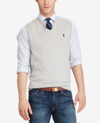 Polo Ralph Lauren Men's Sweater Vest, Core Solid Sweater Vest & Reviews -  Sweaters - Men - Macy's