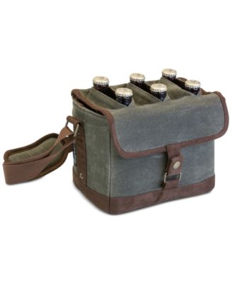 Legacy&reg; by Khaki Green & Brown Beer Caddy Cooler Tote with Opener
