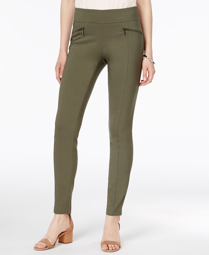 Bar III Zip-Pocket Pull-On Skinny Pants, Created for Macy's - Macy's