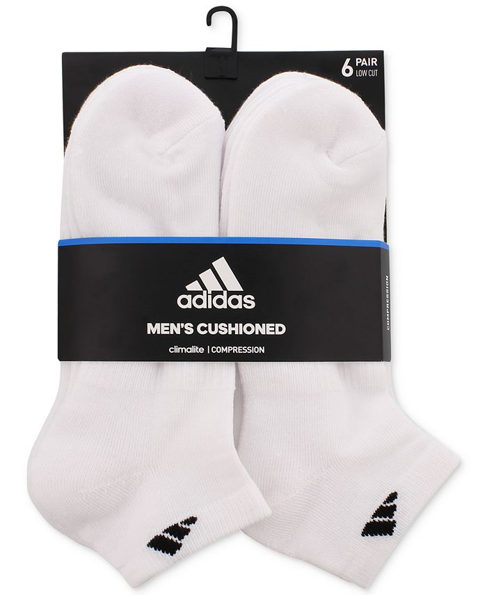 adidas Men's Cushioned Athletic 6Pack Low Cut Socks & Reviews